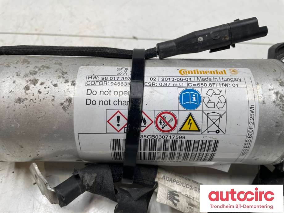 Tenningssystem kondensator til Peugeot 2008 2013-2019 (Type I)  (9801739380|)