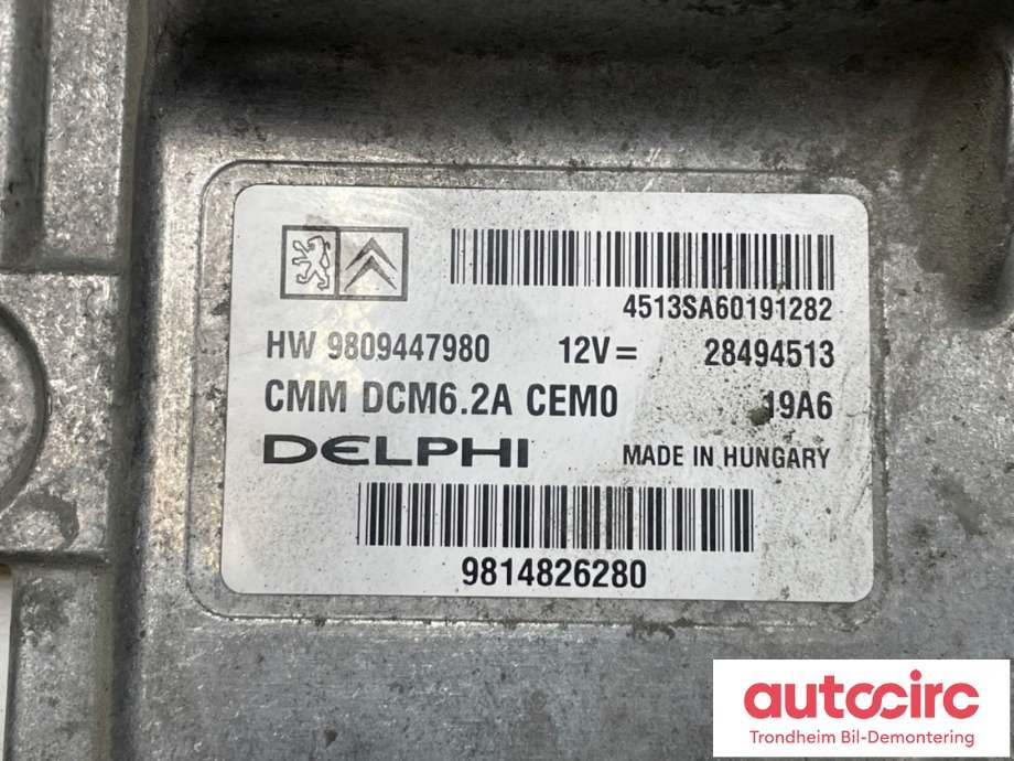 Styreenhet motor til Peugeot 308 2013-2021 (Type II)  (9809447980|16 143 832 80|)