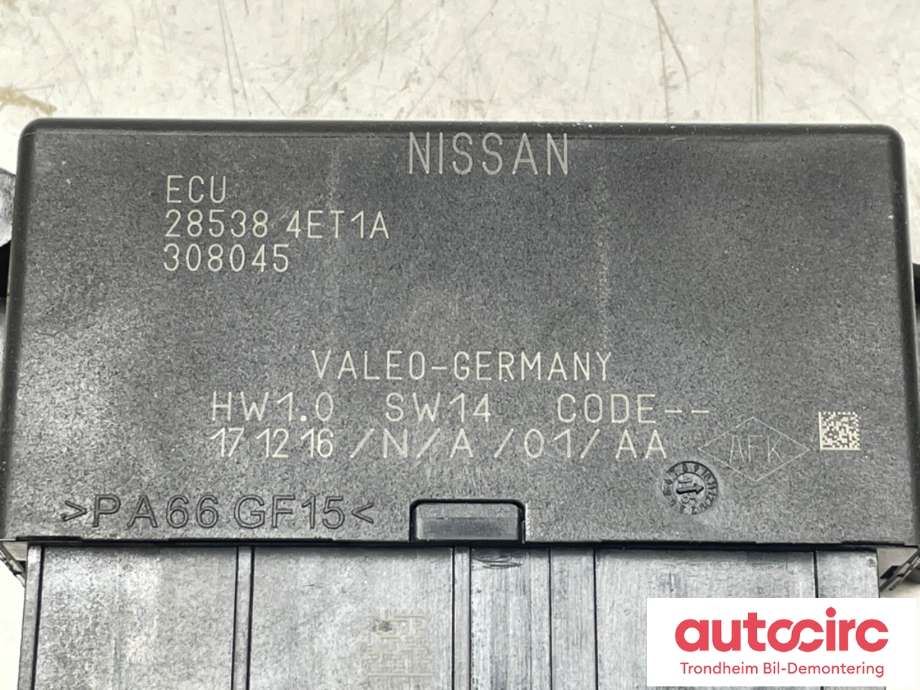 Styreenhet parkering til Nissan Qashqai 2014-2021 (Type II) (28538-4ET1A|)