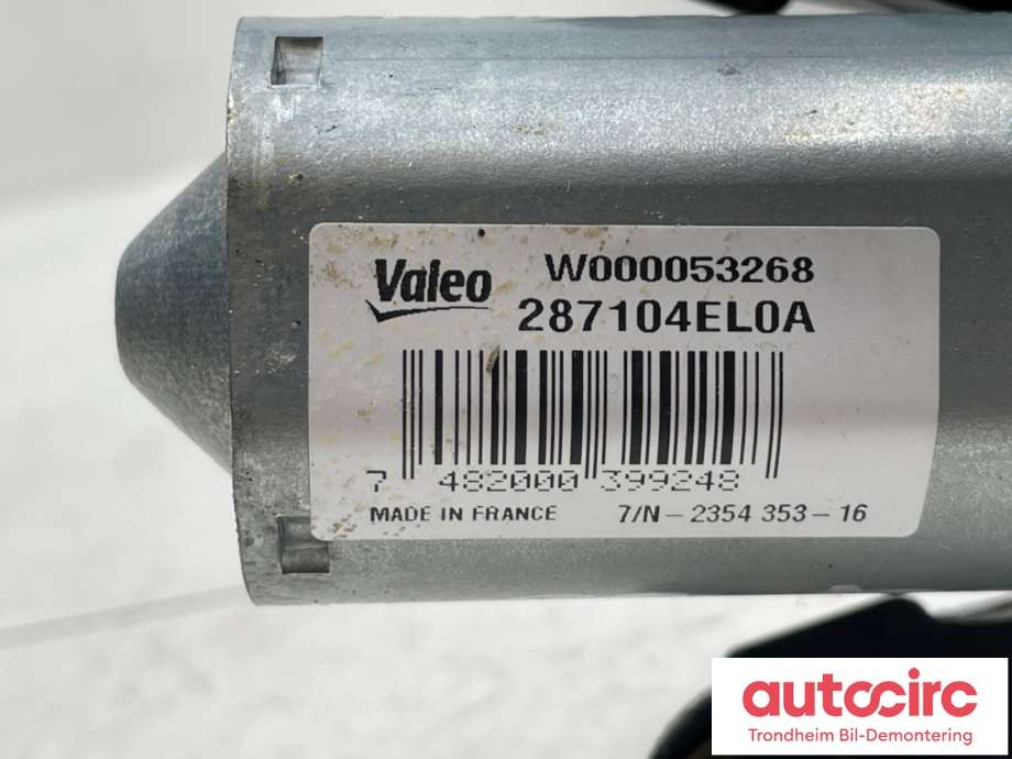 Viskermotor bakrute til Nissan Qashqai 2014-2021 (Type II)  (28710-4EL0A|)