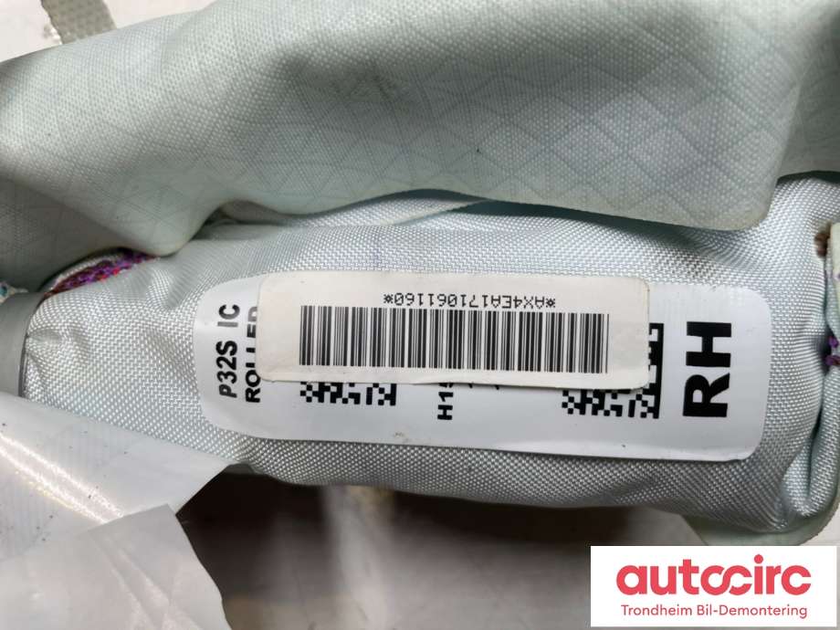 Airbag gardin høyre til Nissan Qashqai 2014-2021 (Type II)  (985P0-4EA0A|)