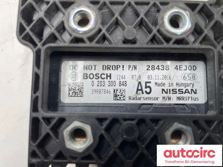 Sensor radar til Nissan Qashqai 2014-2021 (Type II)  (28438-4EJ0D|)