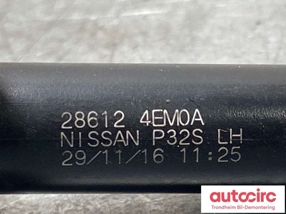 Lyktespylerdyse til Nissan Qashqai 2014-2021 (Type II)  (28612-4EM0A|28611-4EM0A|)