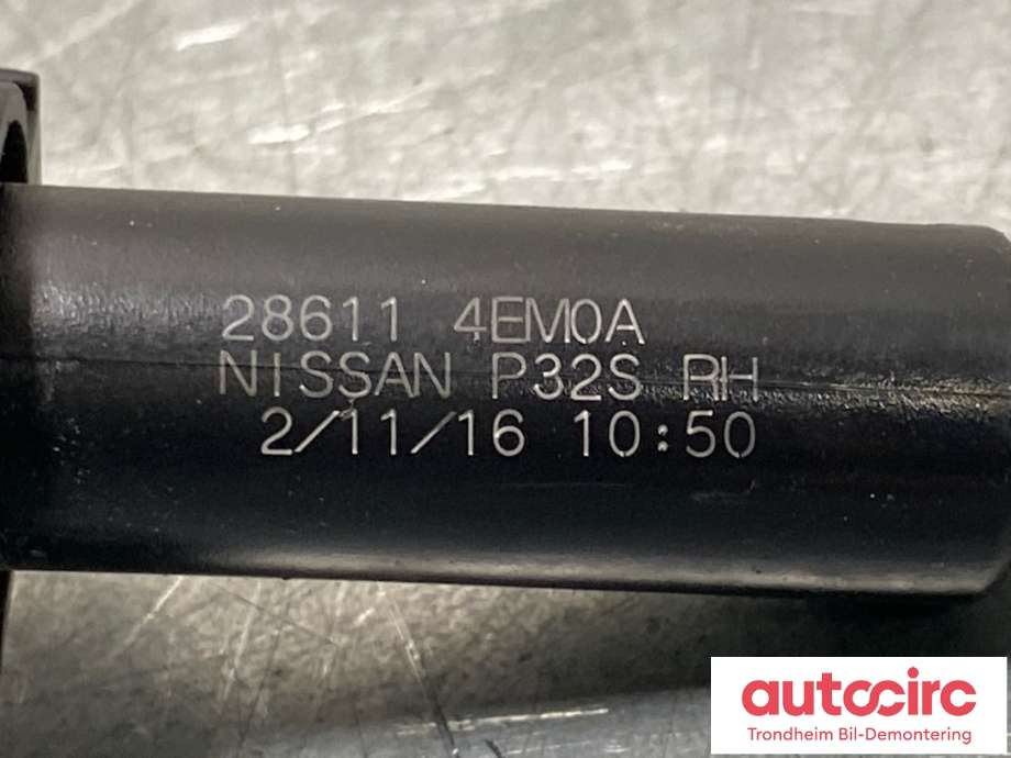 Lyktespylerdyse til Nissan Qashqai 2014-2021 (Type II)  (28611-4EM0A|)
