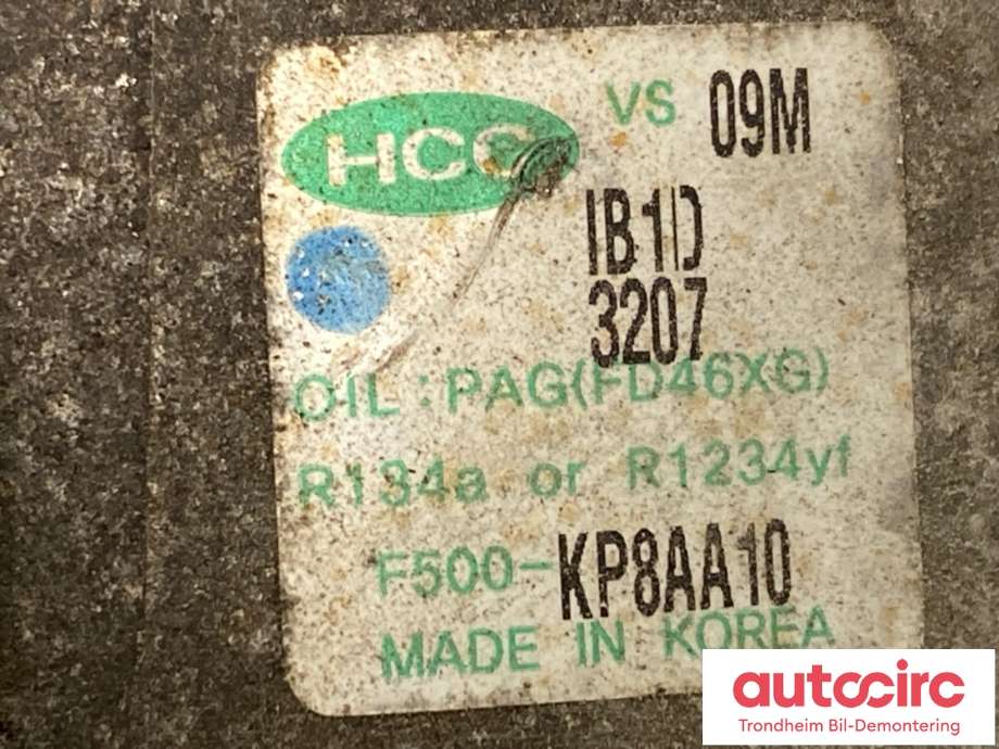 Aircondition kompressor til Hyundai i20 2009-2014 (Type I)  (97701 4P000|97701 4P001|)