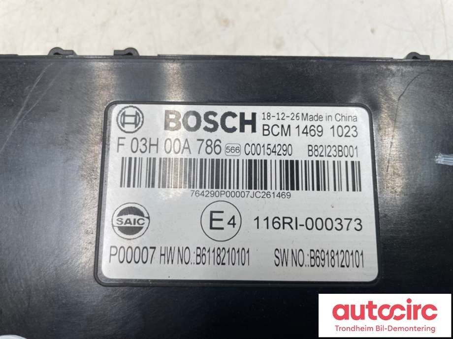 Styreenhet comfort (BCM) til Maxus EV80 2019-->> (C00154290|)