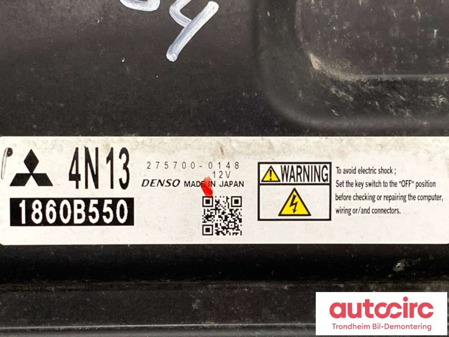 Styreenhet motor til Mitsubishi ASX 2010-2019  (DENSO|1860B550|)