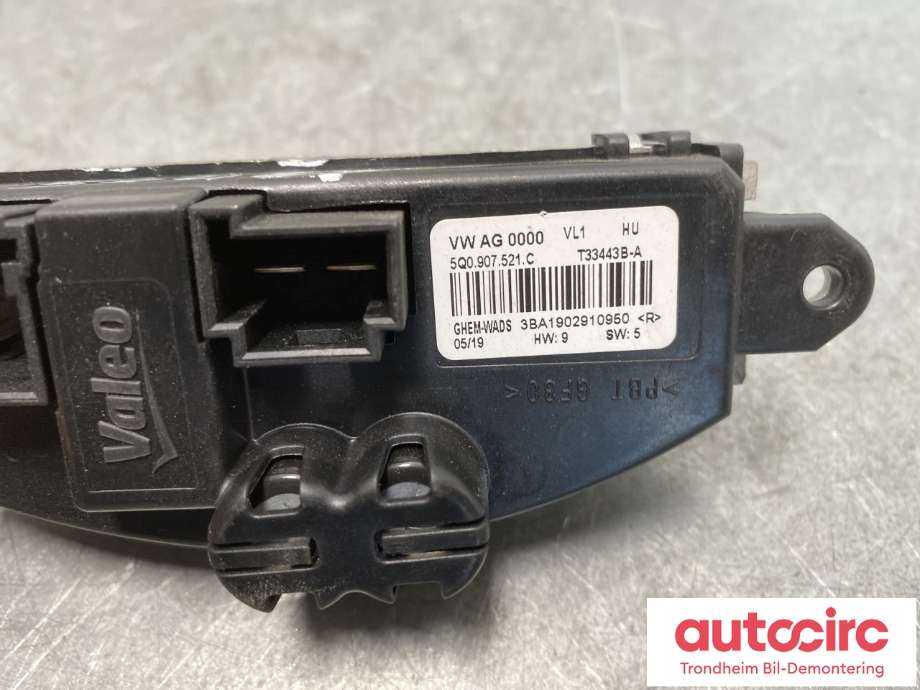 Varmeapparat motstand til VW Tiguan 2016-2020 (Type II, Fase 1) (5Q0907521C|5Q0907521|)