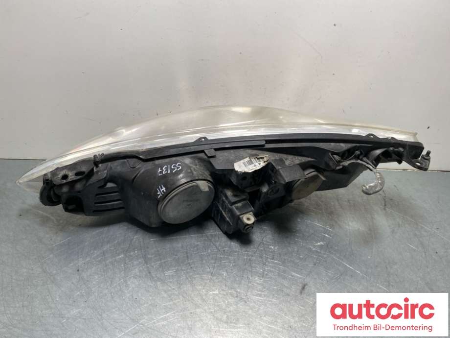 Frontlykt høyre halogen til Peugeot 308 2007-2011 (Type I, Fase 1) (6206 F5|16 276 820 80|)