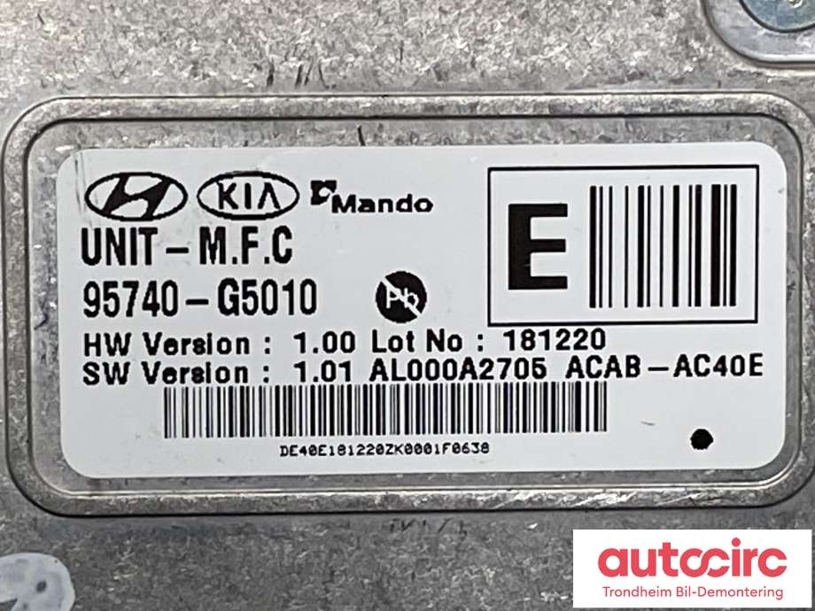 Parkeringskamera foran til Kia Niro 2016-2021  (95740-G5010|)