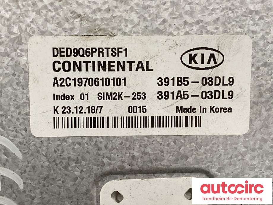 Styreenhet motor til Kia Niro 2016-2021 (391A5-03DL9|)