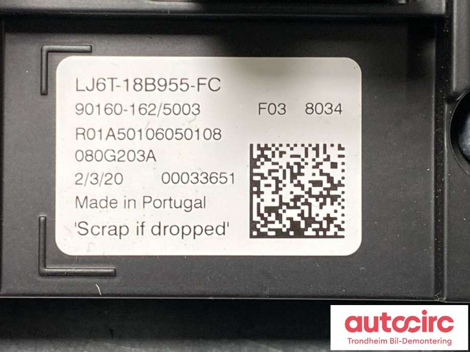 Bilstereo navigasjon skjerm til Ford Kuga 2019-->> (Type III)  (LJ6T-18B955-FC|LJ6T-18B955-FE|2536423)