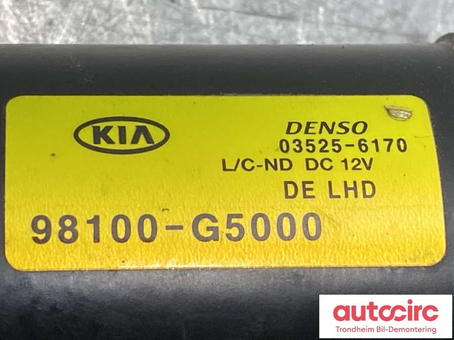 Wiper Motor, Front til Kia Niro 2016-2021  (98100-G5000|98110-G5000|)