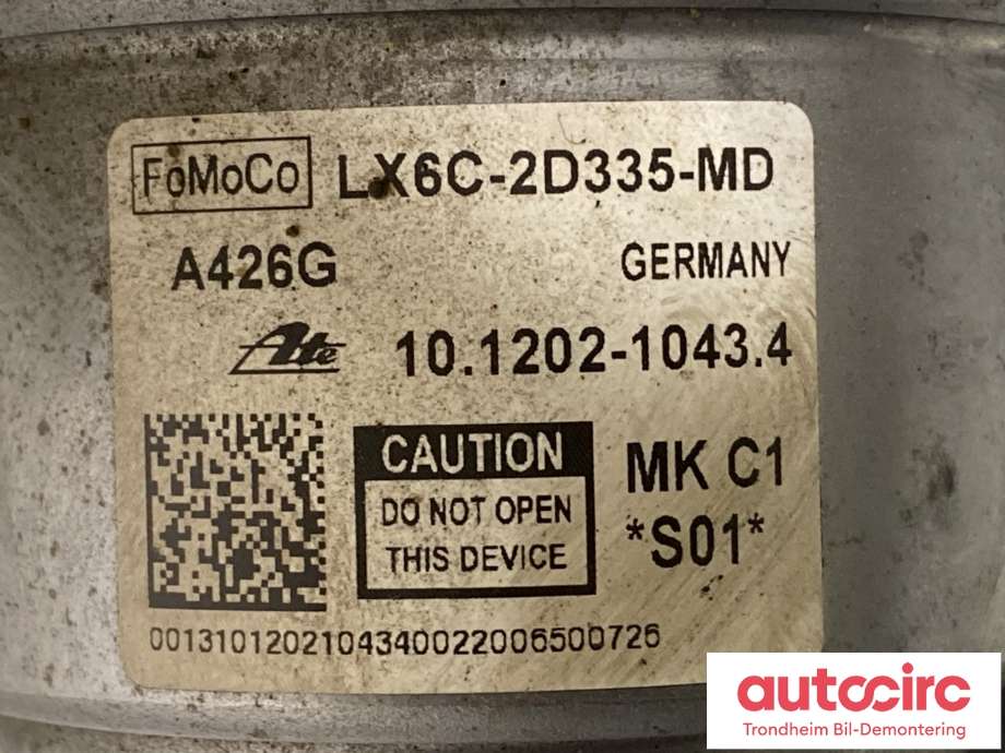 Bremsekraft-forsterker til Ford Kuga 2019-->> (Type III)  (2658675|LX6C-2D335-NT|)