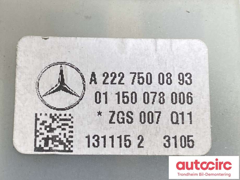 Bakluke/bakdør håndtak til Mercedes C-Klasse 2014-2018 (Fase 1) (W205) (W205) (A2227500893|)