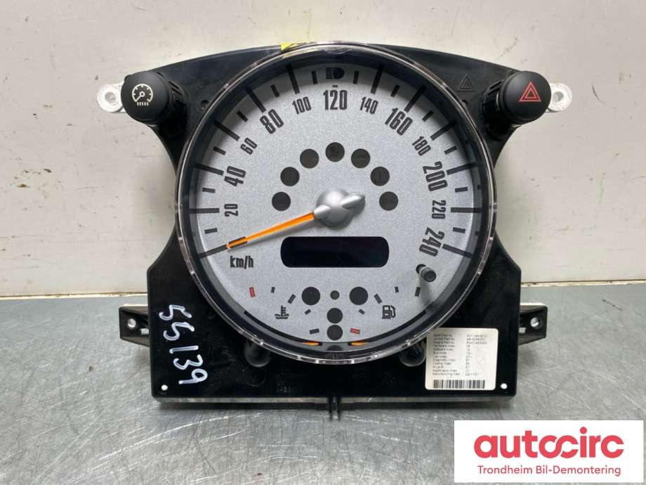 Instrumentpanel til Mini One/Cooper, 2001-2007 (R50-53) (R50-53) (62 10 9 126 990)