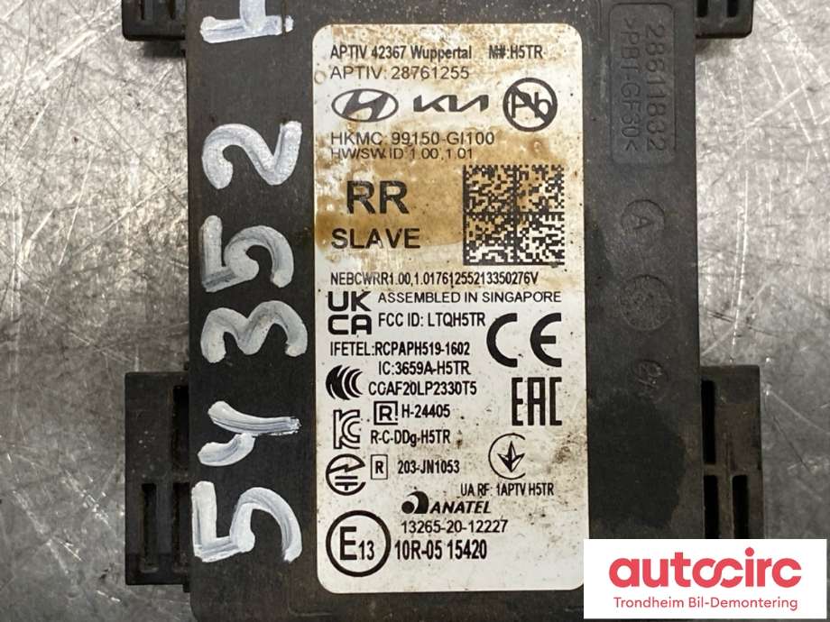 Sensor radar til Hyundai Ioniq 5 2021-->> (99150-GI100|)