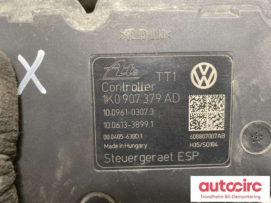 ABS sentral til Audi A3 2003-2008 (Type II, Fase 1) (1K0 614 517 BJ|)