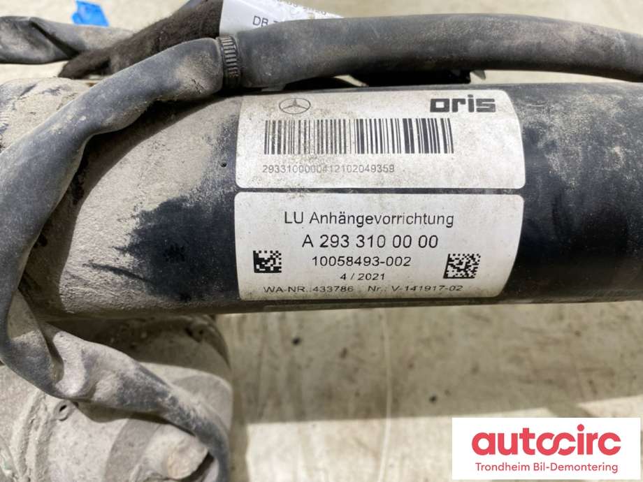 Hengerfeste til Mercedes EQC 2019-->>  (ORIS|A2933100000|)