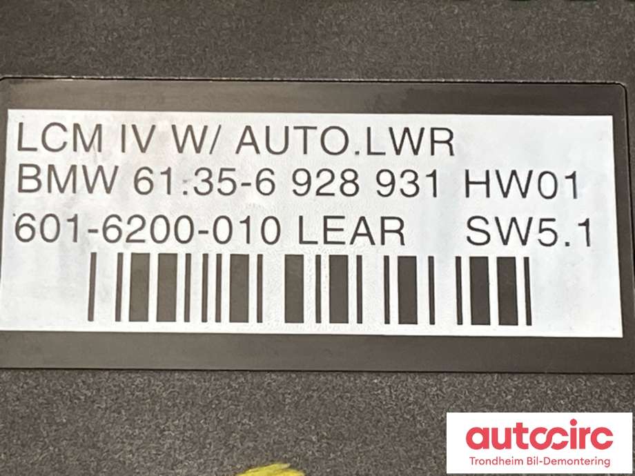 Styreenhet lys (LCM - Light Control Module) til BMW X5 2000-2006 (E53) (E53) (61 31 6 909 775|)