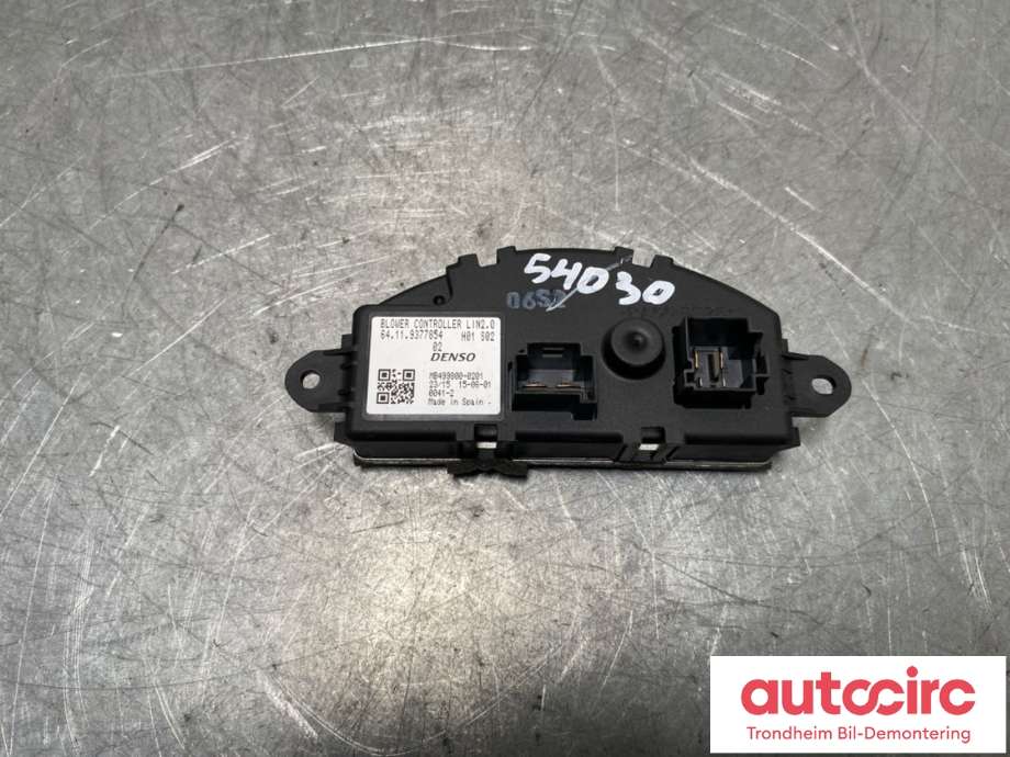 Varmeapparat motstand til BMW 2-Serie, Active/Gran Tourer 2014-->> (F45/F46) (F45/F46) (DENSO|64 11 7 952 061|)