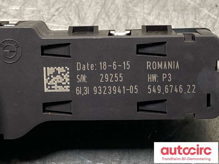 Bryter (ESP - Electronic Stability Program) til BMW 2-Serie, Active/Gran Tourer 2014-->> (F45/F46) (F45/F46) (VIMERCATI|61 31 9 323 941|)