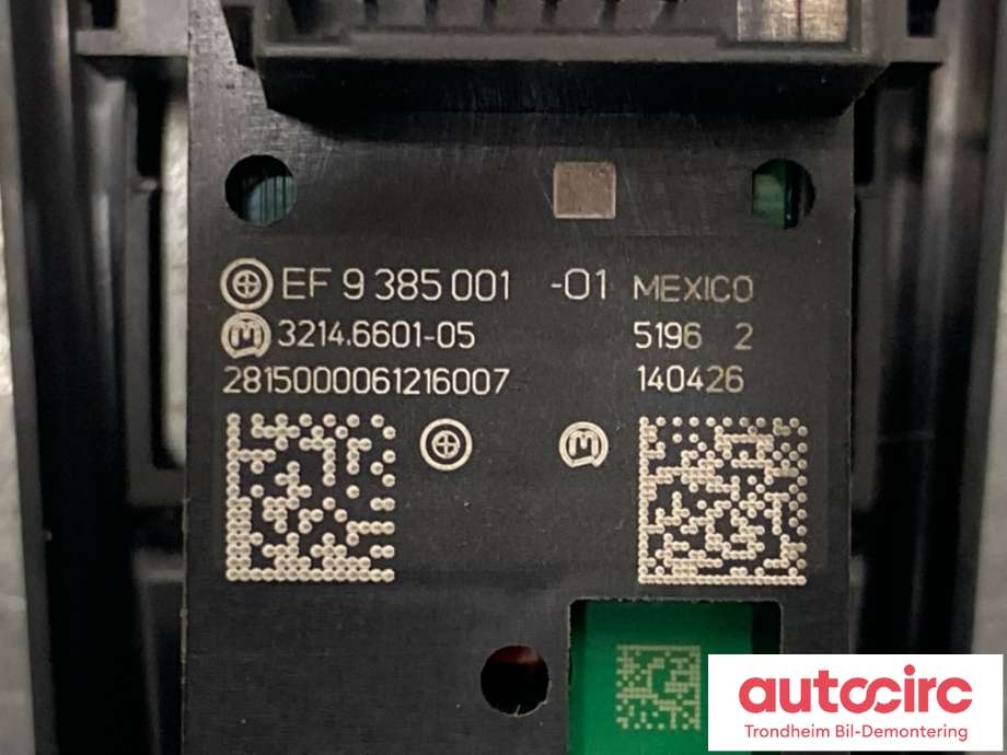Bryter elektrisk håndbrekk/parkbrems til BMW 2-Serie, Active/Gran Tourer 2014-->> (F45/F46) (F45/F46) (61 31 9 877 888|)