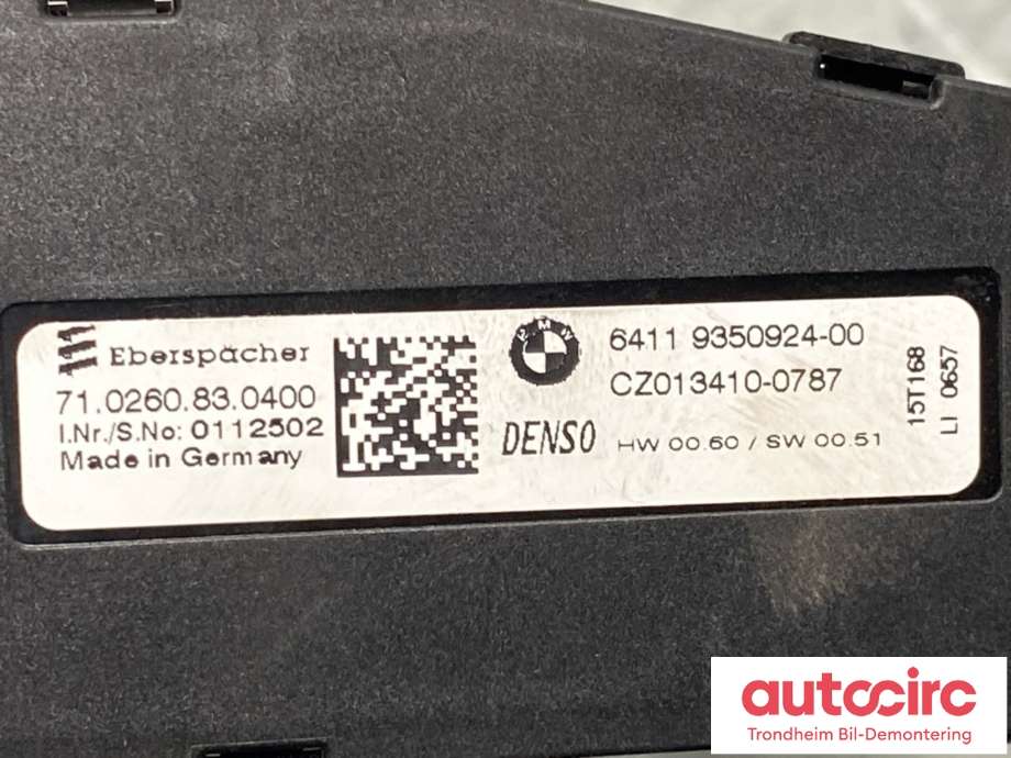 Aircondition diverse til BMW 2-Serie, Active/Gran Tourer 2014-->> (F45/F46) (F45/F46) (DENSO|9350924-00|)