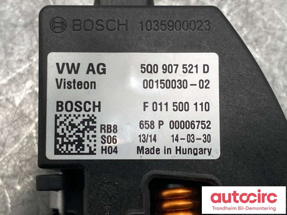 Varmeapparat motstand til VW E-Up 2013-2019 (BOSCH|5Q0 907 521 C|5WA 907 521|)