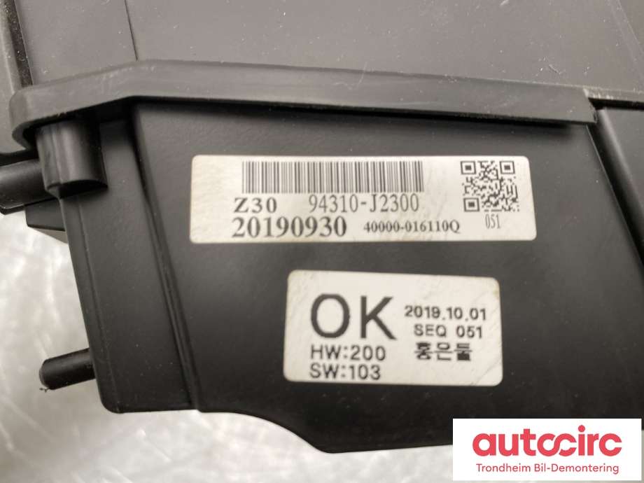 Instrument head-up display (HUD) til Kia e-Soul 2019-->> (Type III)  (94310-J2300|)