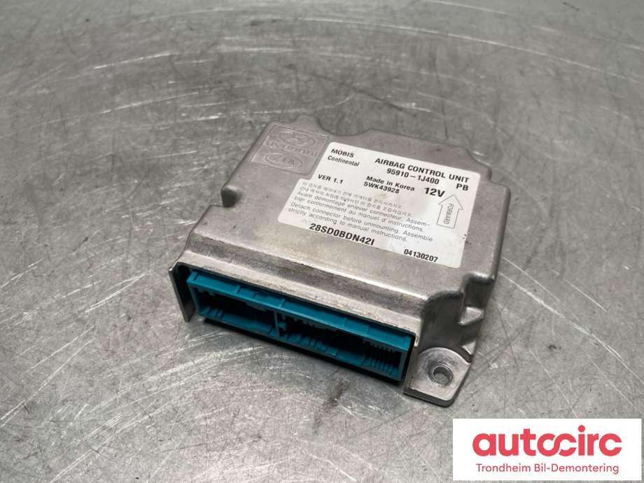 Airbag elektronikk til Hyundai i20, 2009-2014 (Type I) (MOBIS/CONTINENTAL|95910-1J400)