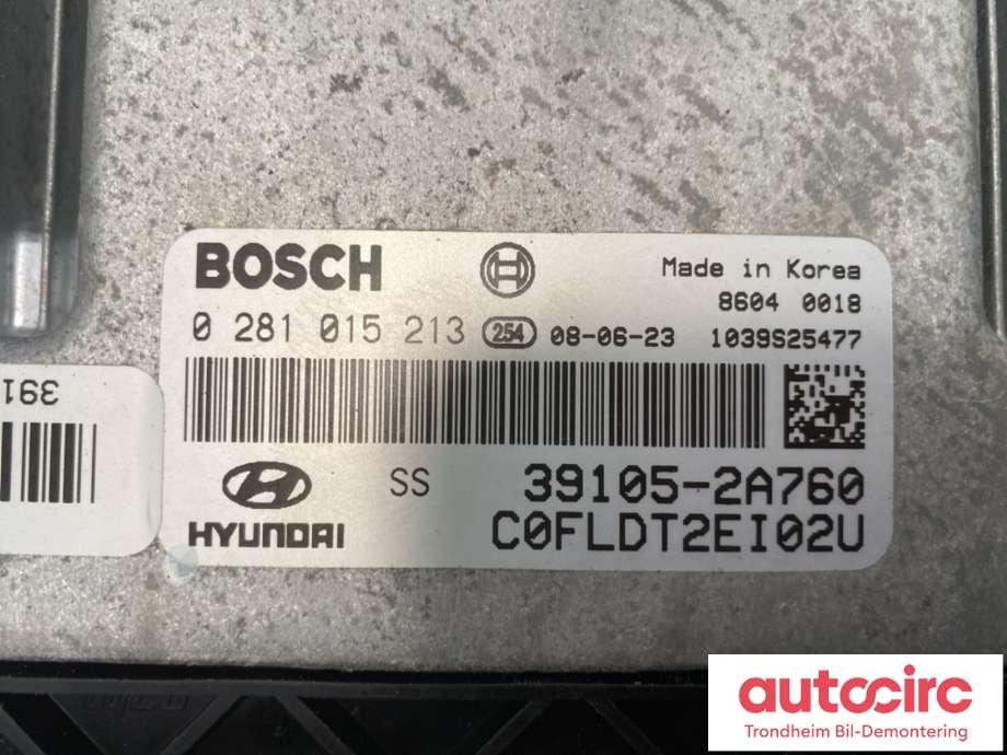 Styreenhet motor til Hyundai i30 2007-2012 (Type I)  (BOSCH|391052A760|)