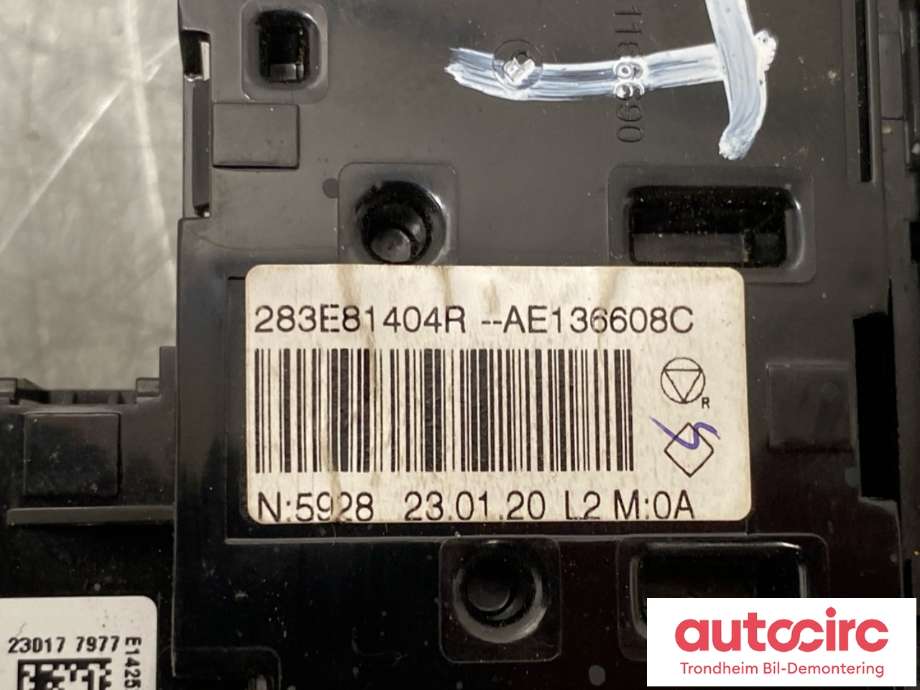 Bryter diverse til Renault Master 2014-->> (Type III, Fase 2) (AE136608C|)