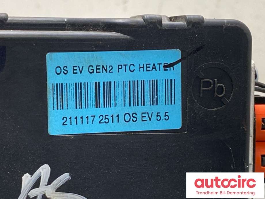 Varmeapparat PTC-heater til Hyundai Kona 2021-2023 (Type I, Fase 2)  (97191K4001|)