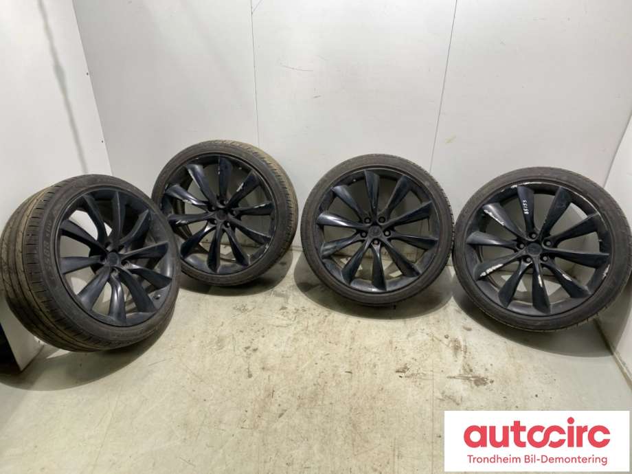 Hjulsett aluminium sommer til Tesla Model X, 2016-->> (265/35R22)