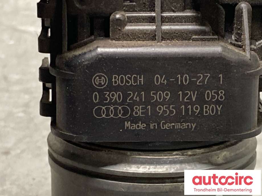 Viskermotor frontrute til Audi A4 2004-2008 (Type III) (B7) (B7) (BOSCH|8E1 955 119|)