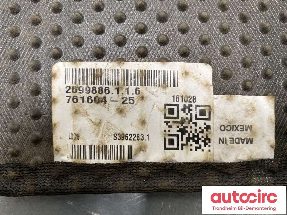 Gulvmatte sett til Ford Mustang 2005-2014 (6R3Z-6313300-A|7R3Z-6313300-BA| 7R3Z-6313300-BB| 7R3Z-6313300-BC|)