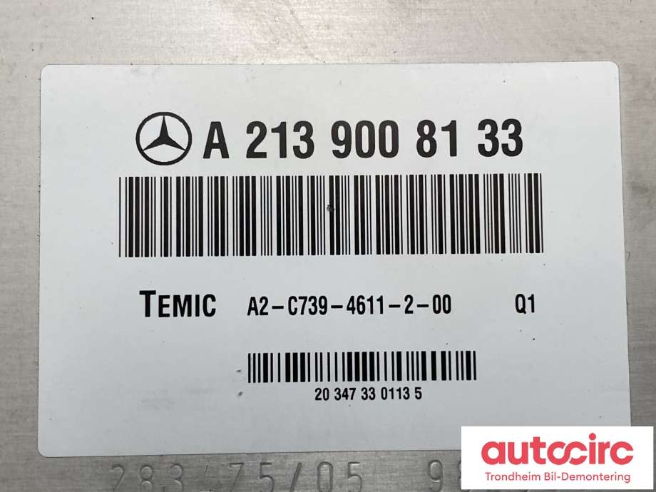 Styreenhet nivå/luftfjæring til Mercedes EQC 2019-->>  (A 213 900 62 31|)