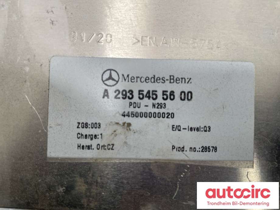 Koblingsboks elbil (HVJB) til Mercedes EQC 2019-->> (A 293 545 76 00|)