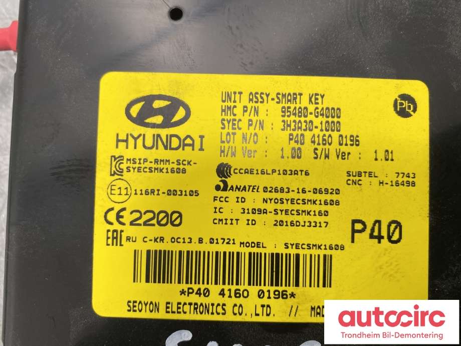 Sensor diverse til Hyundai i30 2017-2020 (Type III)  (95480G4000|)