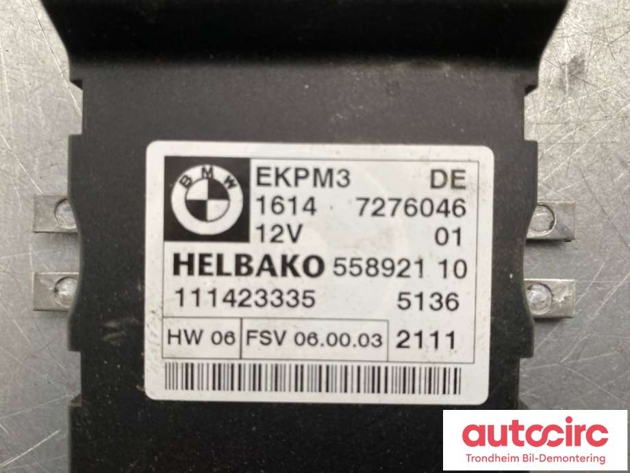 Styreenhet drivstoffpumpe til BMW X5 2007-2013 (E70) (E70) (HELBAKO|16 14 7 407 513|)