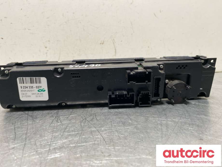 Varmeapparat betjening til BMW X5 2007-2013 (E70) (E70) (64 11 9 310 449|)