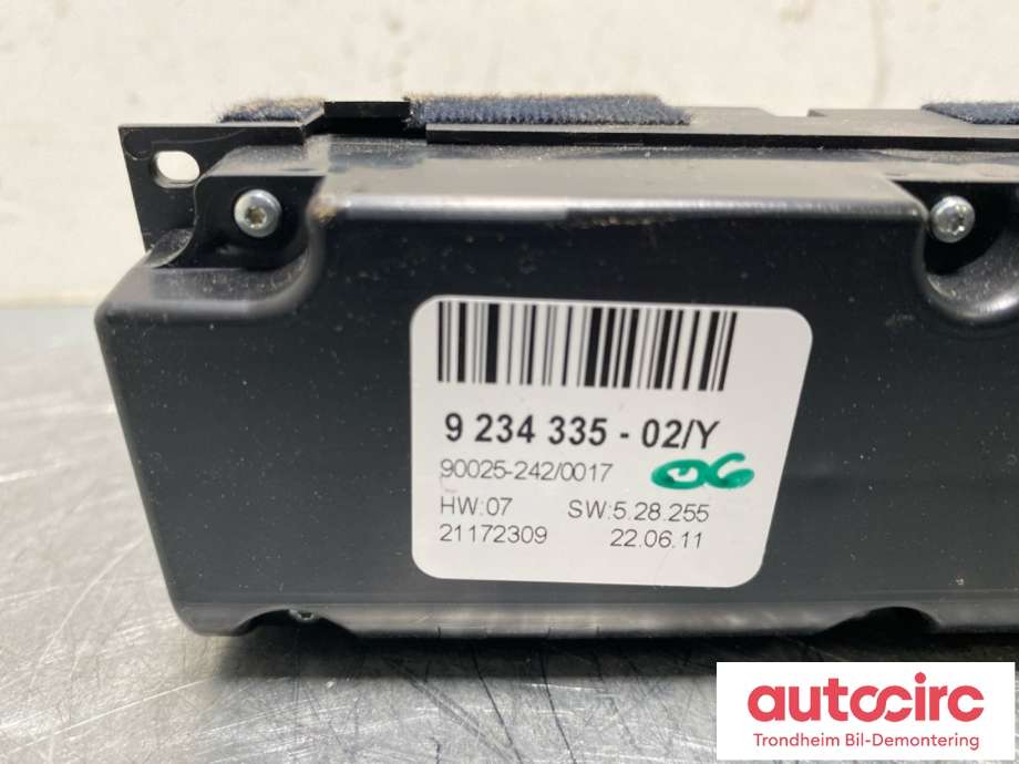 Varmeapparat betjening til BMW X5 2007-2013 (E70) (E70) (64 11 9 310 449|)