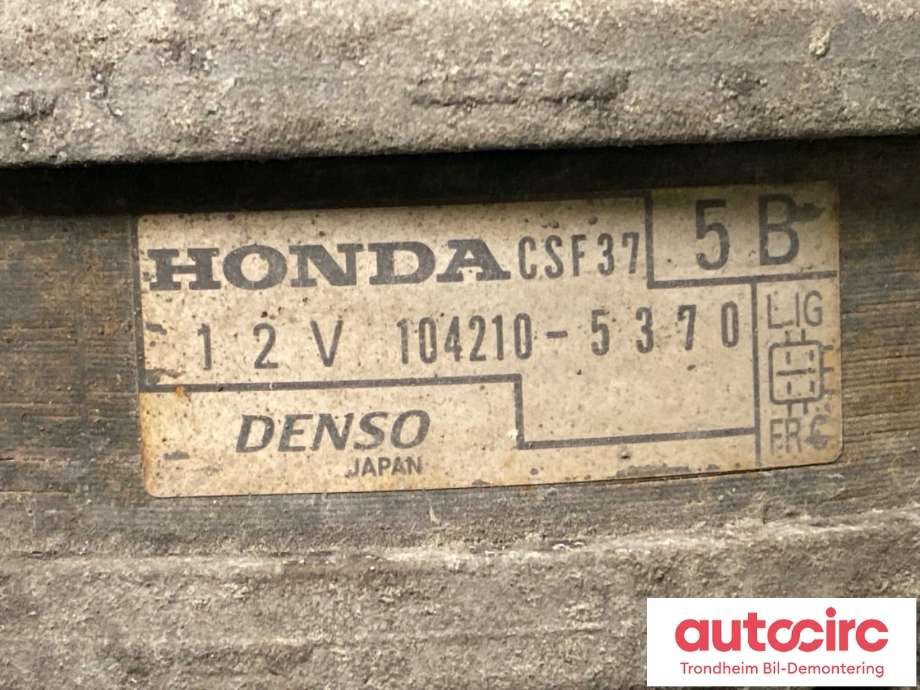 Dynamo til Honda CR-V 2007-2012 (Type III)  (DENSO|31100RZPG01|)