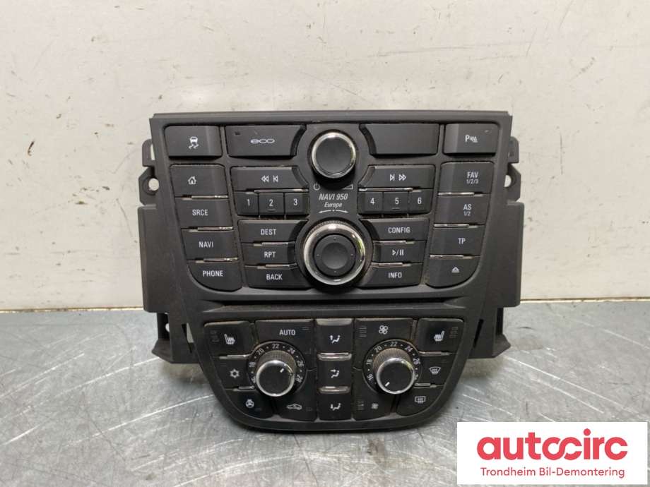Bilstereo navigasjon betjeningspanel til Opel Meriva B, 2010-2017 (DELPHI|13409860)