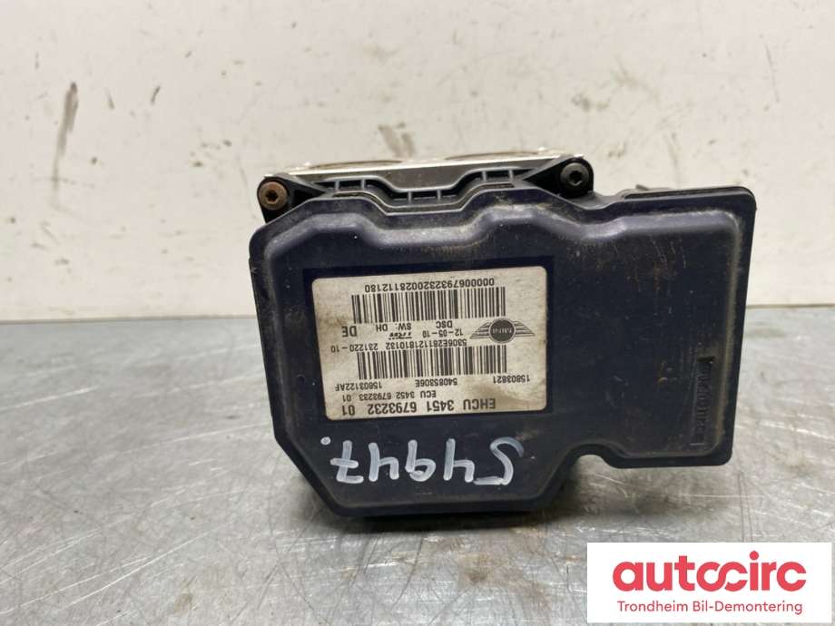 ABS sentral til Mini One/Cooper 2007-2014 (R55-57) (R55-57) (MINI|3451 6793232|15803821|34 51 6 798 847)