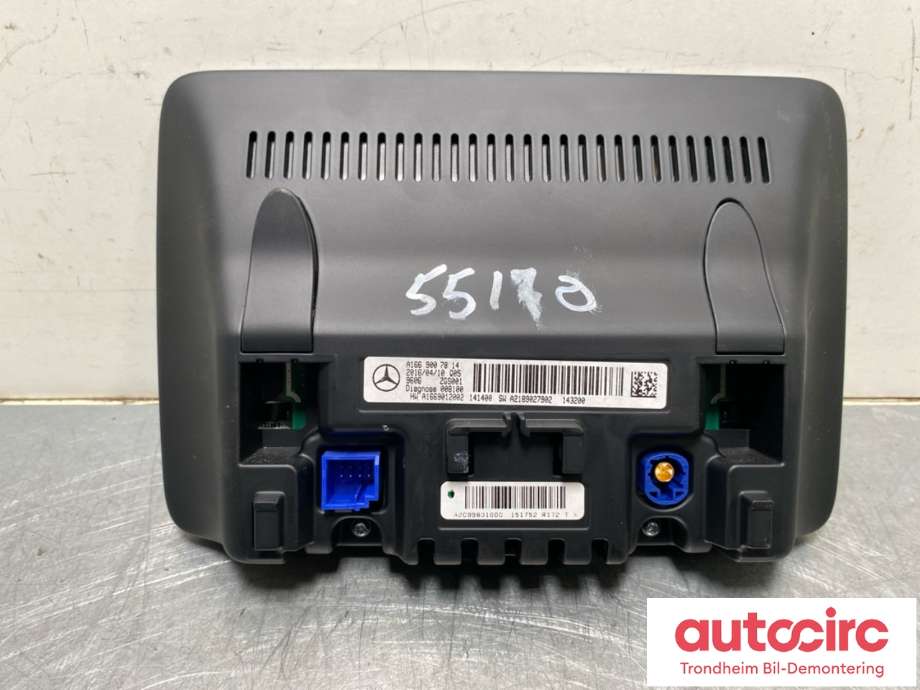 Bilstereo navigasjon skjerm til Mercedes B-Klasse, electric drive 2014-2018 (W242) (W242) (A1669007814|)
