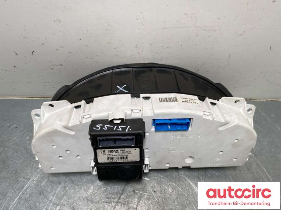 Instrumentpanel til Saab 9-5 2006-2010 (Type I, Fase 3) (12767380|)