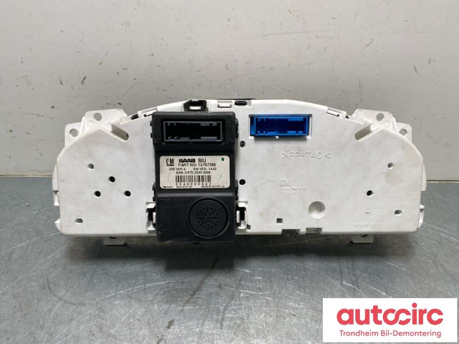 Instrumentpanel til Saab 9-5 2006-2010 (Type I, Fase 3) (12767380|)