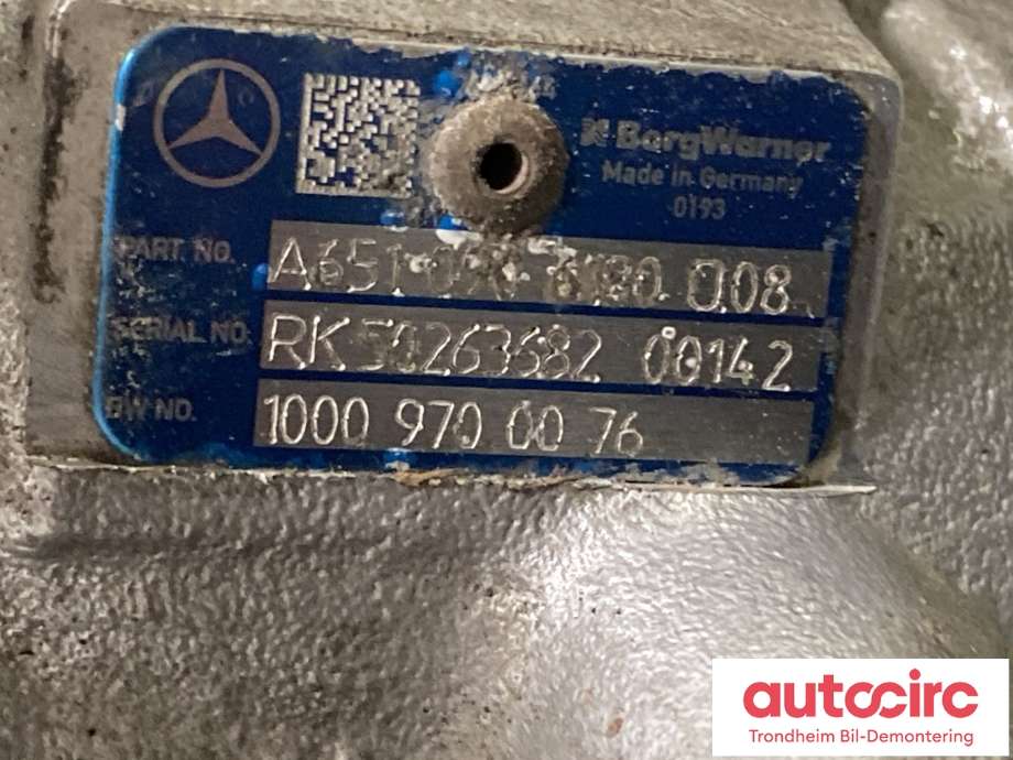 Turbo til Mercedes E-Klasse 2013-2016 (Fase 2) (W212) (W212) (A 651 090 61 80 87|A 651 090 61 80 88|)